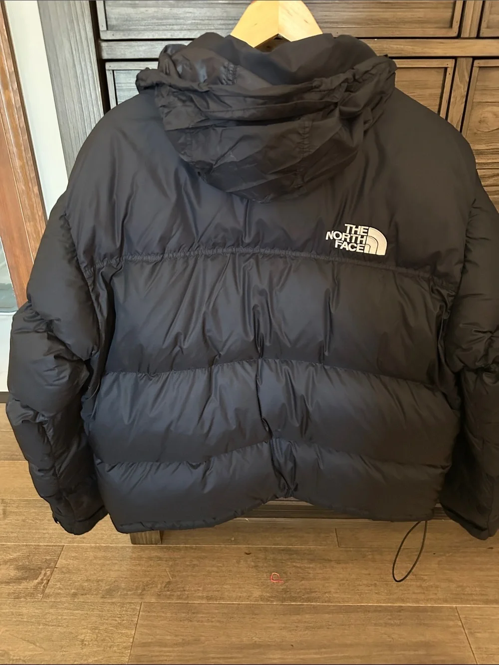 The North Face Bomber Black Down Puffer Jacket with Hood 700 fill - Picture 7 of 10